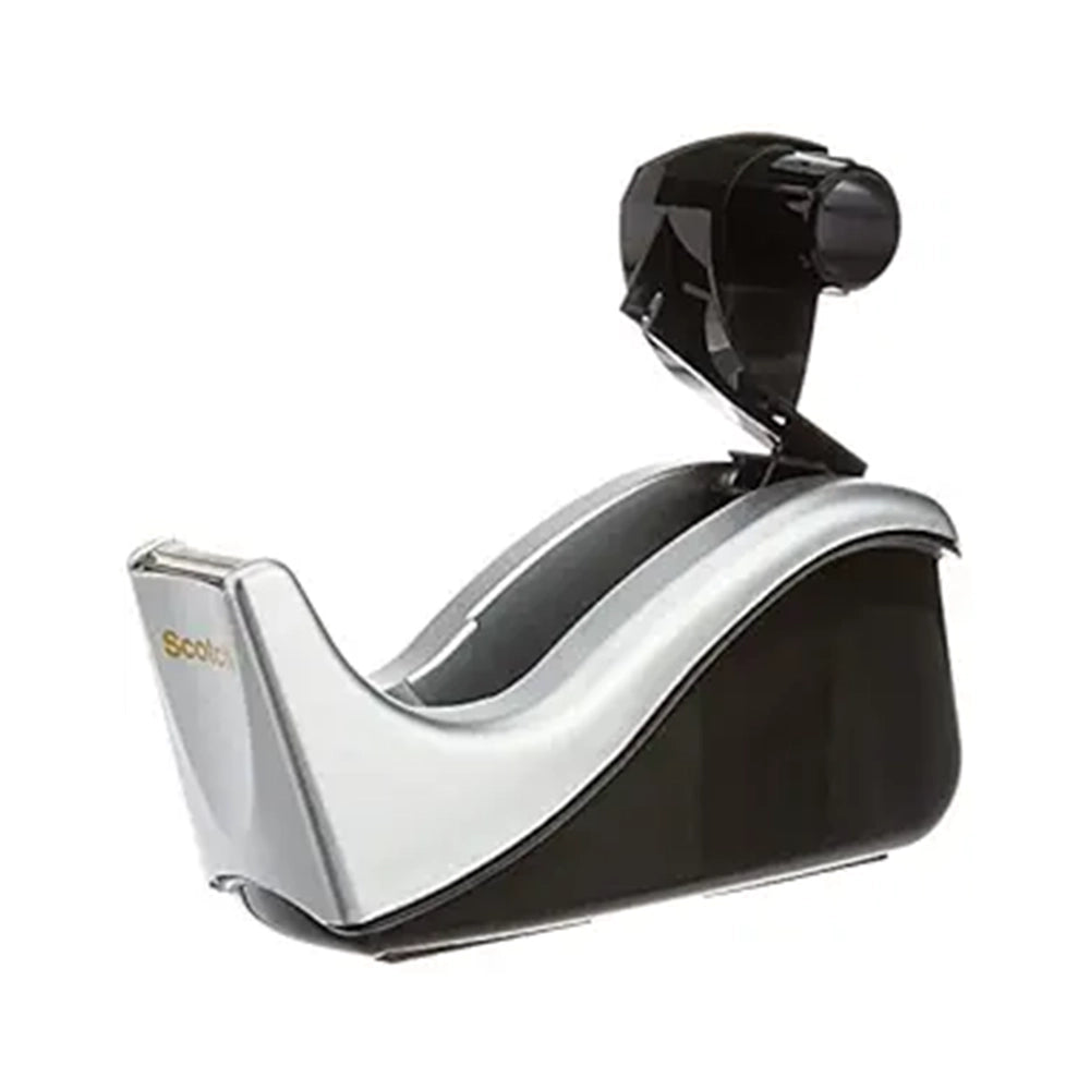 3M Scotch C60 Desktop Tape Dispenser | For tape rolls with 3/4 Width on 1 Core | Silver and Black