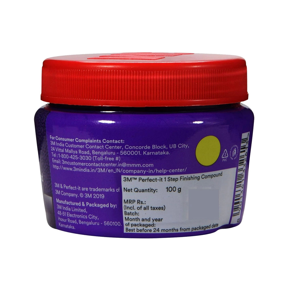3M Perfect-It 1-Step Finishing Compound (100 g) | Removes Minor Scratches,Foam;Wool,Black