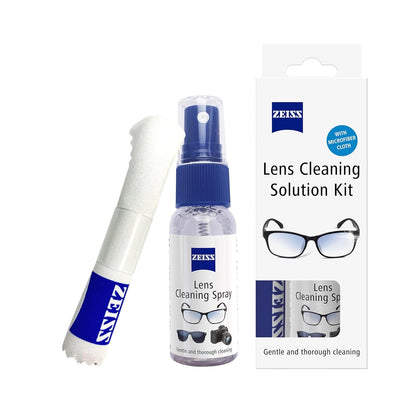 ZEISS Lens Cleaning Solution Kit 30ml with Microfiber Cloth- Pack of 1 | Perfect Lens Cleaner for Spectacles, Eyeglasses, Sunglasses, Camera Lenses and Binoculars