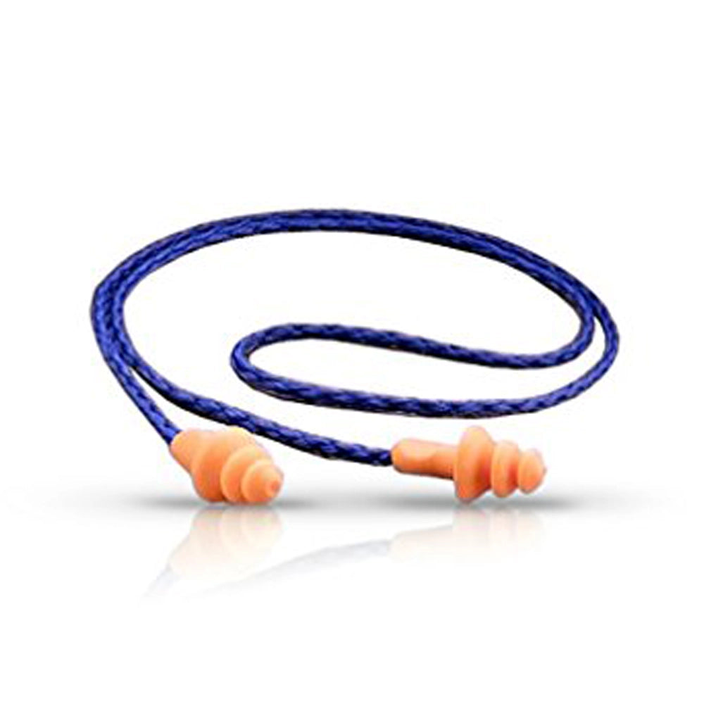 3M 1270 Ear Plug Corded, Extra Soft, Reusable Earbuds Noise Cancellation, Soundproof Earplug Use For Underwater, Meditation, Study, Flight Travel, Sleeping, Sound Block Up To 24 Decibel (Pack of 5)