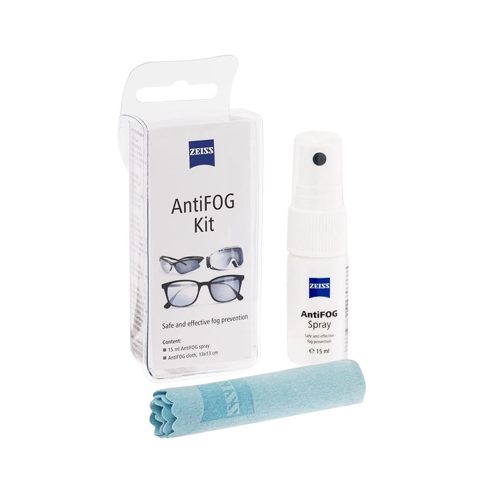 ZEISS AntiFOG Kit 15ml - Pack of 1 | Fog-Free Lens for up tp 72 hours | Ideal for Spectacles, Eyeglasses, Sunglasses, Camera Lenses, Bike Visors, Car Mirrors, Windshields, and Swim Goggles