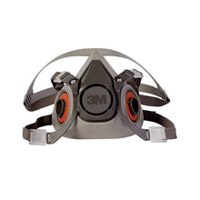3M Half Facepiece Reusable Respirator 6200, Dual Airline Supplied Air Compatible, Comfortable Design, Reusable &amp; Breathable Design, Protect with Airborne Particles, Without Cartridges - (Pack of 1)