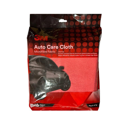 3M Auto Care Microfiber Multicolor Cloth, Multipurpose Car Cleaning Cloth, Streak &amp; Lint Free (40.64cmX40.64cm Each, Pack of 6)
