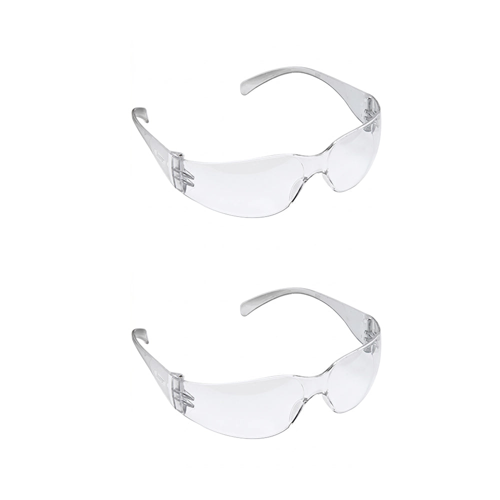 3M 11880 Safety Goggles Polycarbonate Antifog Protector Anti Pollution Goggles For Multipurpose Eyewear Use In Riding Motorcycle, Construction, Clear Transparent Goggles (Pack of 2)