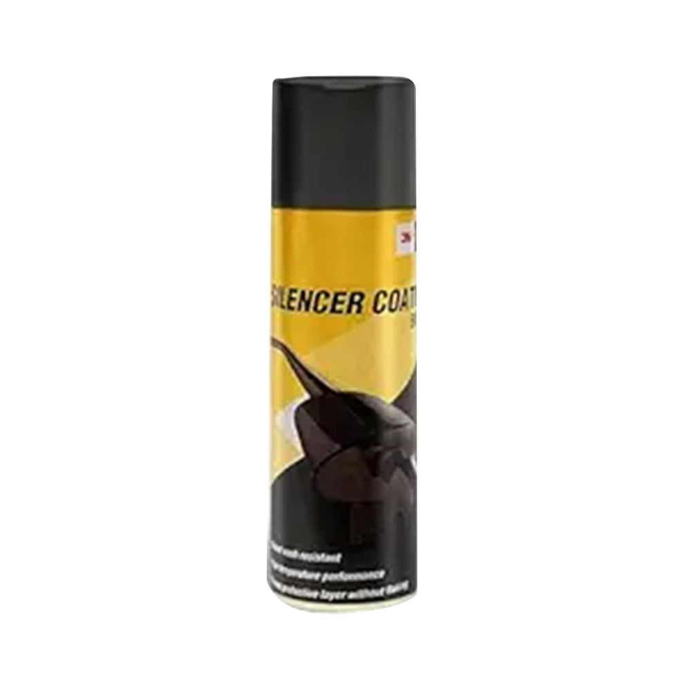 3M Silencer Coating Spray for Bikes, Prevent Rust and Leak, Diesel wash Resistance (160g, Black)