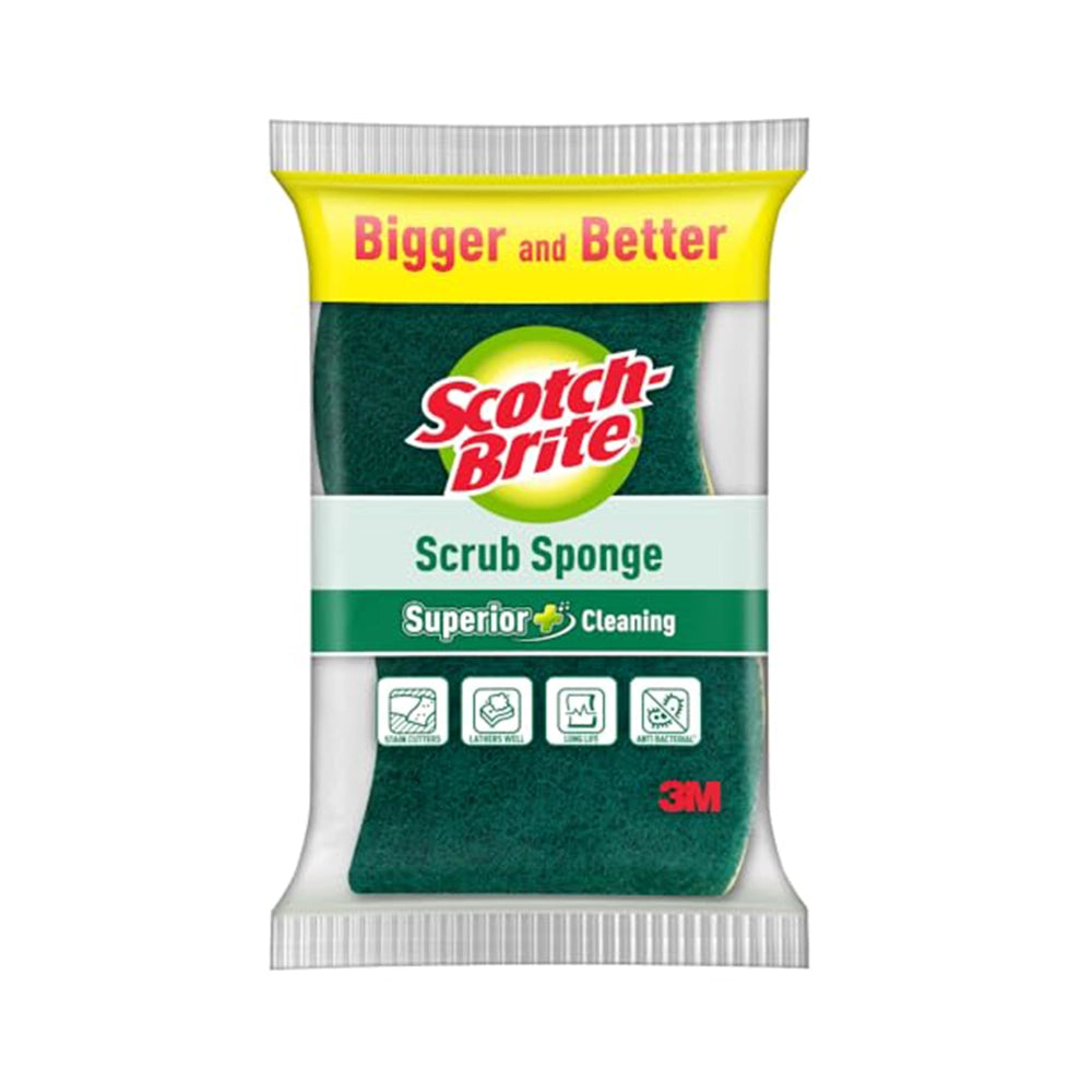 Scotch-Brite Scrub Sponge Ideal for dishwash Liquid 2N || Pack of 6 || (10cm X 6cm)