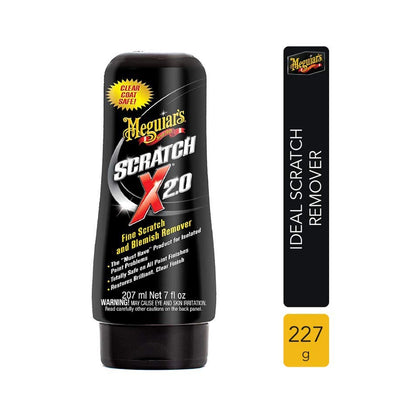 Meguiars Scratch X (207 ml), Minor DIY car Scratch Remover, restores Clarity and Gloss .Polymer Wax Protection, Brilliant car Shine, Super Micro Abrasive Technology