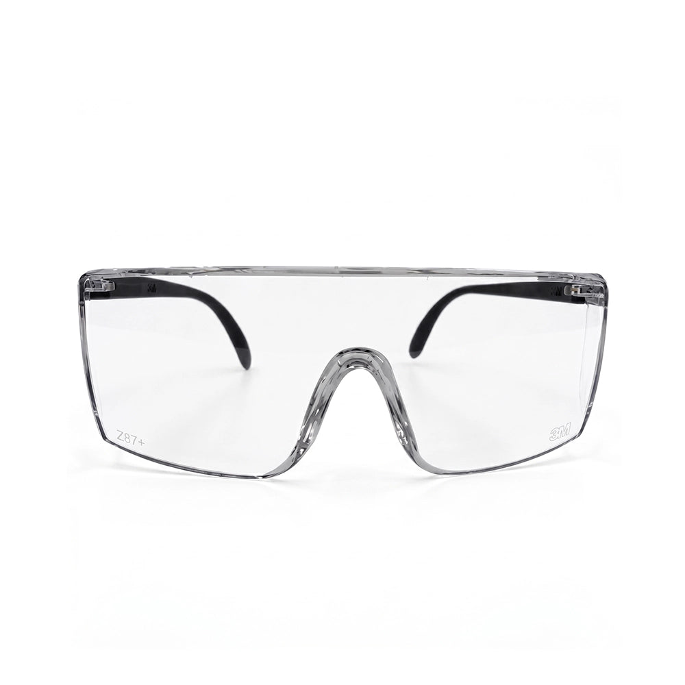 3M Polycarbonate 1709IN Safety Goggles Hard Coat Eye Protector Anti Pollution Eyewear For Multipurpose Use In Riding Motorcycle, Construction, Clear Transparent (Pack Of 1)