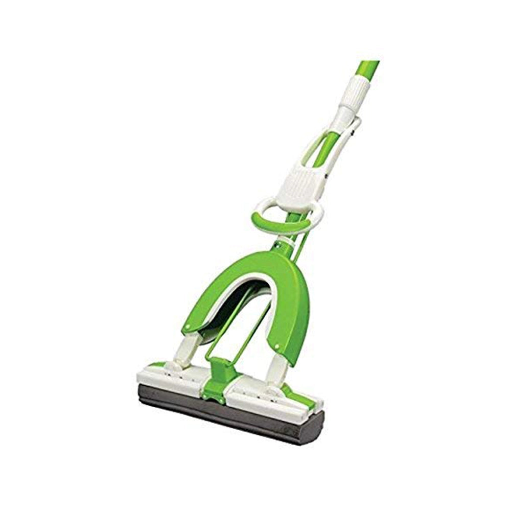 Scotch-Brite Butterfly Mop- High Water Absorption, Hands-Free Wringing, Controlled Squeezing, Wiper, Height Adjustable Handle, Easy Home Balcony &amp; Bathroom Cleaning