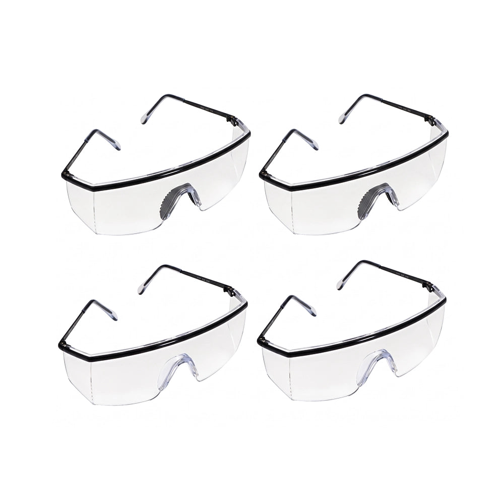 3M Polycarbonate 1709IN Safety Goggles Hard Coat Eye Protector Anti Pollution Eyewear For Multipurpose Use In Riding Motorcycle, Construction, Clear Transparent (Pack Of 1)