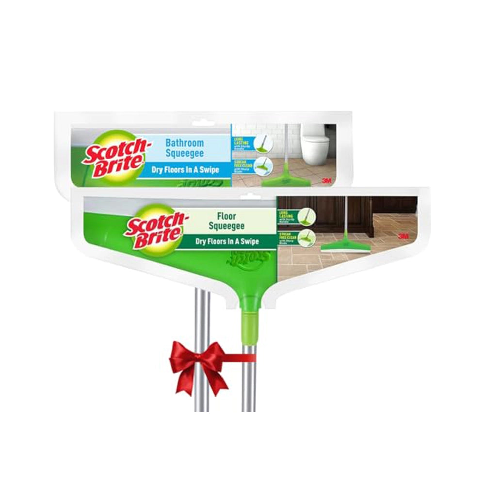 Scotch-Brite long Wiper, Superior TPE blade (Blade length: 30 cm), Streak free clean, lightweight, Indoor and Outdoor cleaning, mopping
