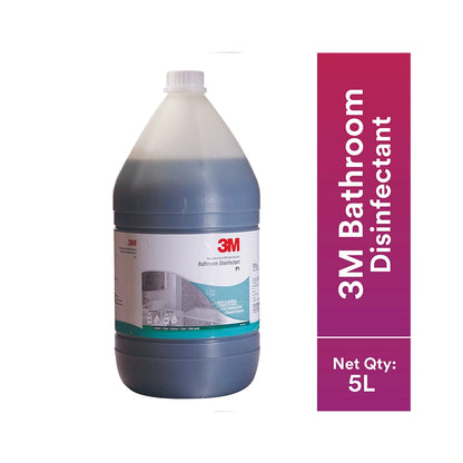 3M Professional P1 Bathroom Surface Cleaner for Floor, Tile, Home and Commercial Use, Disinfectant &amp; Concentrated, Remove Stubborn Stains with Pleasant Fragrance (5L, Pack of 1)
