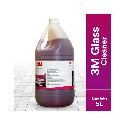 3M Professional P3 Glass Cleaner, Ammonia Free Liquid Spray for Multi-surface, Mirror, Windows and Commercial Use, Just Spray &amp; Wipe, Remove Tough Stains with Streak-free Shine (5L, Pack of 1)