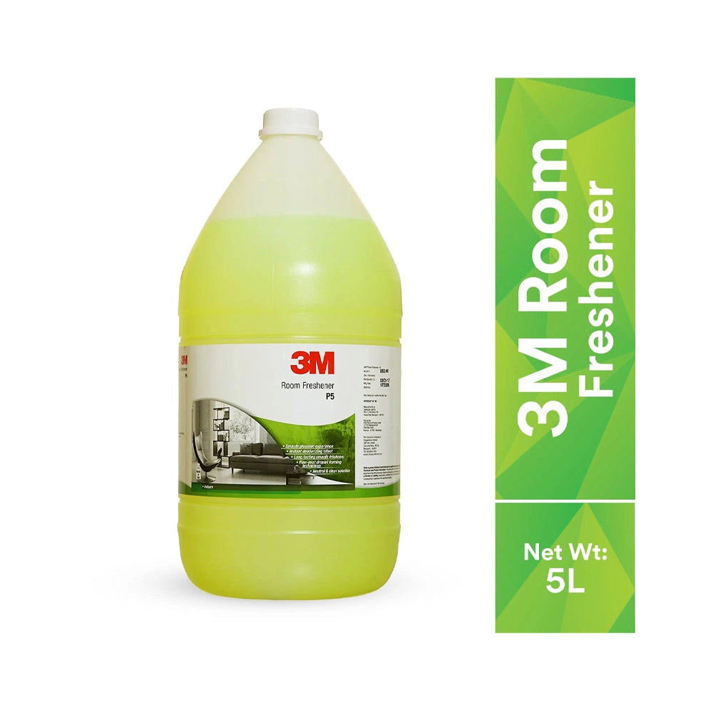 3M Professional P5 Liquid Room Freshener with Green Apple Fragrance for Corridors, Guest House, Hotels, Office, Washrooms, Ready to Use, Long Lasting &amp; Instant Deodorizer for Bad Odour(5L, Pack of 1)