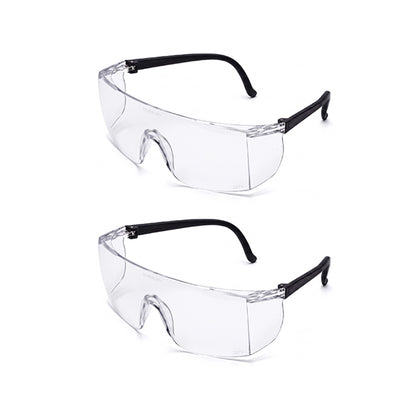 3M Polycarbonate 1709IN Safety Goggles Hard Coat Eye Protector Anti Pollution Eyewear For Multipurpose Use In Riding Motorcycle, Construction, Clear Transparent (Pack Of 1)