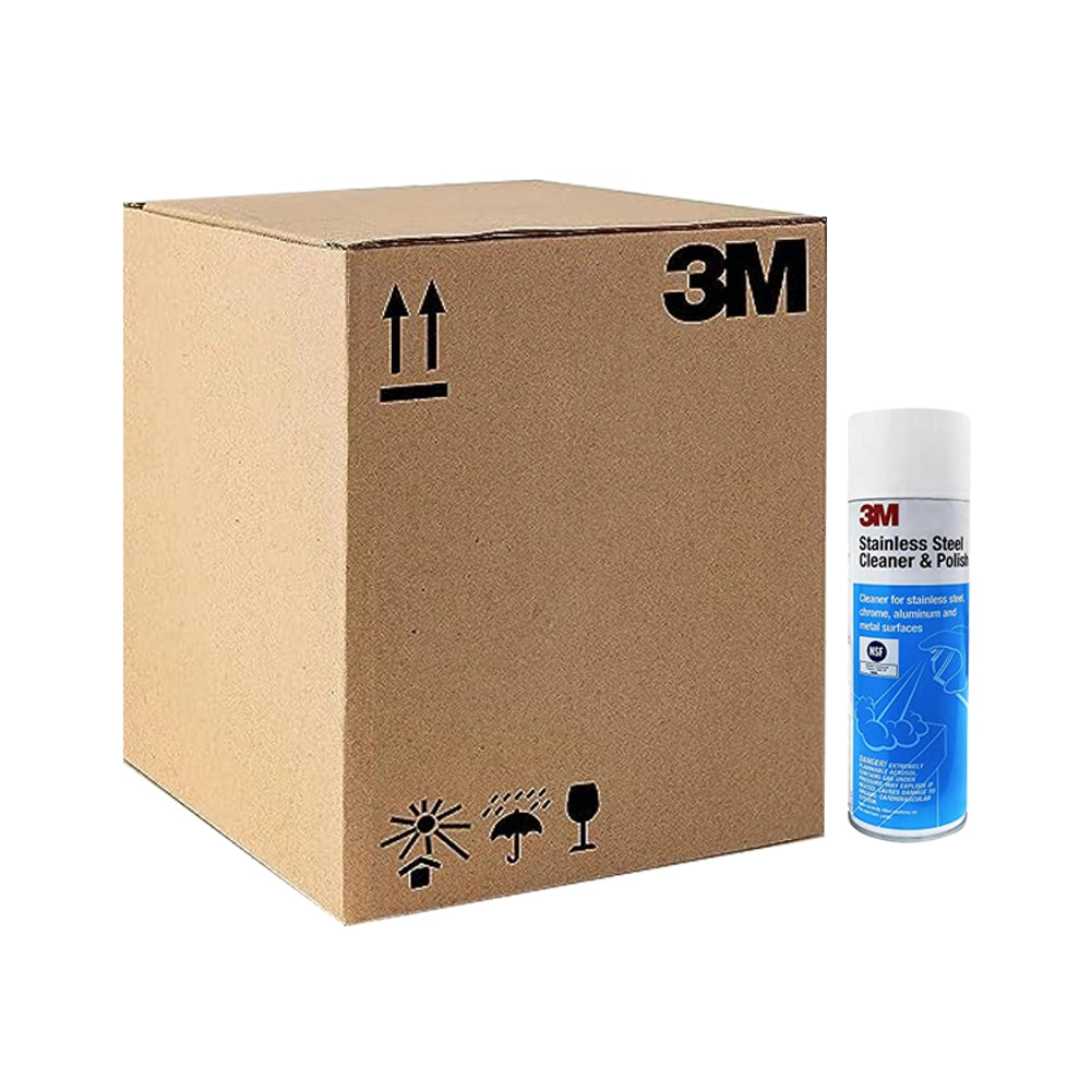 3M Stainless Steel Cleaner &amp; Polish, Cleaning Spray Foam, Ready to Use for Metal Surfaces, Remove Water Stain Mark and Fingerprints, Resists Streaking (600g, Pack of 1)