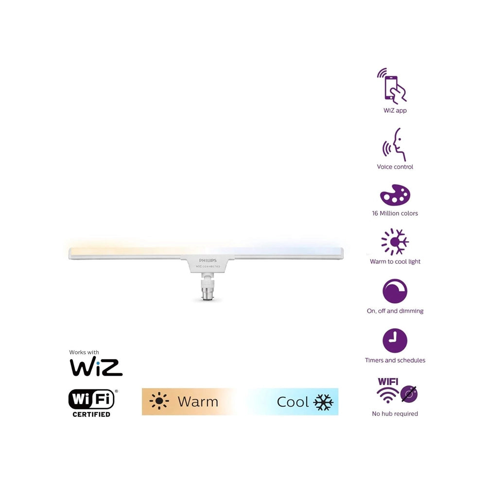 PHILIPS Smart Wi-Fi LED T-Beamer 20 w 2-Feet (Pack of 2) (Shades of White + Tunable + Dimmable + Pre-Set Modes) (Compatible with Amazon Alexa and Google Assistant), b22d