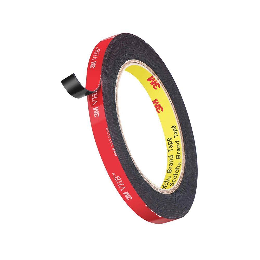 3M IA120100531 Hi Strength Bond Tape (12 mm x 5 m 1 Roll + Primer), black