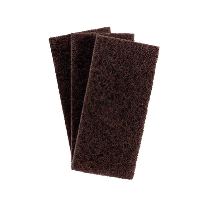 3M Doodlebug Cleaning Pad 8541-4.6 X 10in, Multi-use Scrub Pad, Long Lasting Deep Clean on Hard Surfaces Like Granite, Vitrified Tiles, Ceramic, Anti-Skid Floor (20 Pcs, 4 Boxes of 5 Pads, Brown)