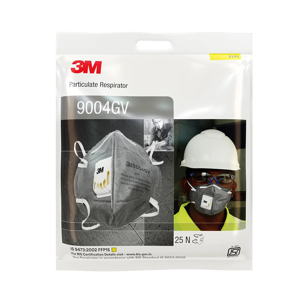 3M 9004GV Anti Pollution Mask (Pack of 3, Grey)