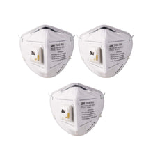 3M Anti Pollution 9504 INV FFP2 Dust Protection Safety Disposable Non Woven Mask and Respirator with Valve (White) - Pack of 10