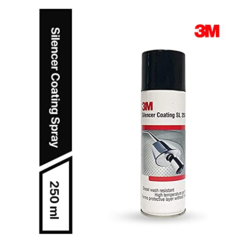 3M Silencer Coating Spray for Cars, Prevent Rust and Leak, Diesel wash Resistance (160g, Silver),Liquid