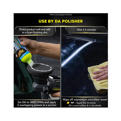 Meguiar's Hybrid Ceramic Liquid Wax (473ml), water repellent layer with Si02 Technology, Long-lasting ceramic protection with excellent water beading, pleasant fragrance, DIY easy to apply by hand
