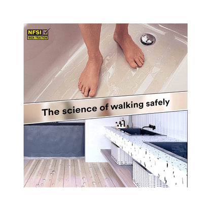 3M Anti Skid Tape with Primer 10ml, Heavy Duty Transparent Adhesive Tape for Bathrooms, Kitchen, Bathtubs, Prevent Slip &amp; Falls, Easy to Apply, Long Lasting, Skid Resistant (2.5cmx3.6m, Wet Areas)