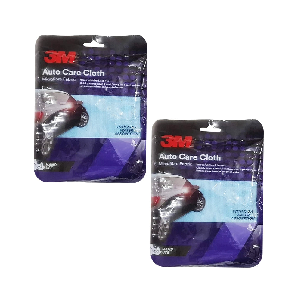 3M Auto Care Microfiber Fabric Cloth, Non Scratching and Lint Free (40X40cm, Blue, Pack of 1)