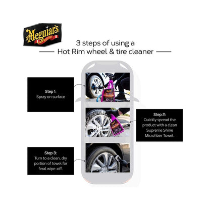 Meguiar's G9524 Hot Rims All Wheel and Tire Cleaner (709 ml)