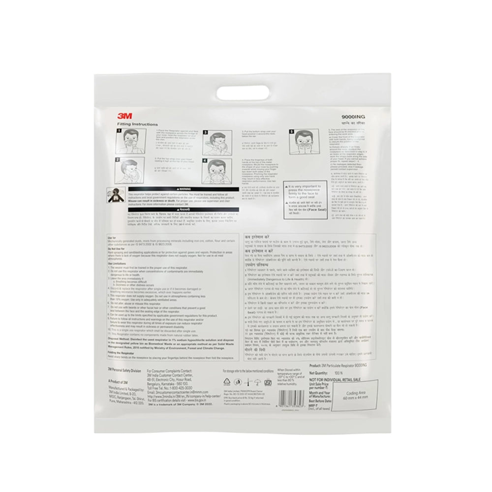 3M 9000ING Anti Pollution Mask, Pack of 30
