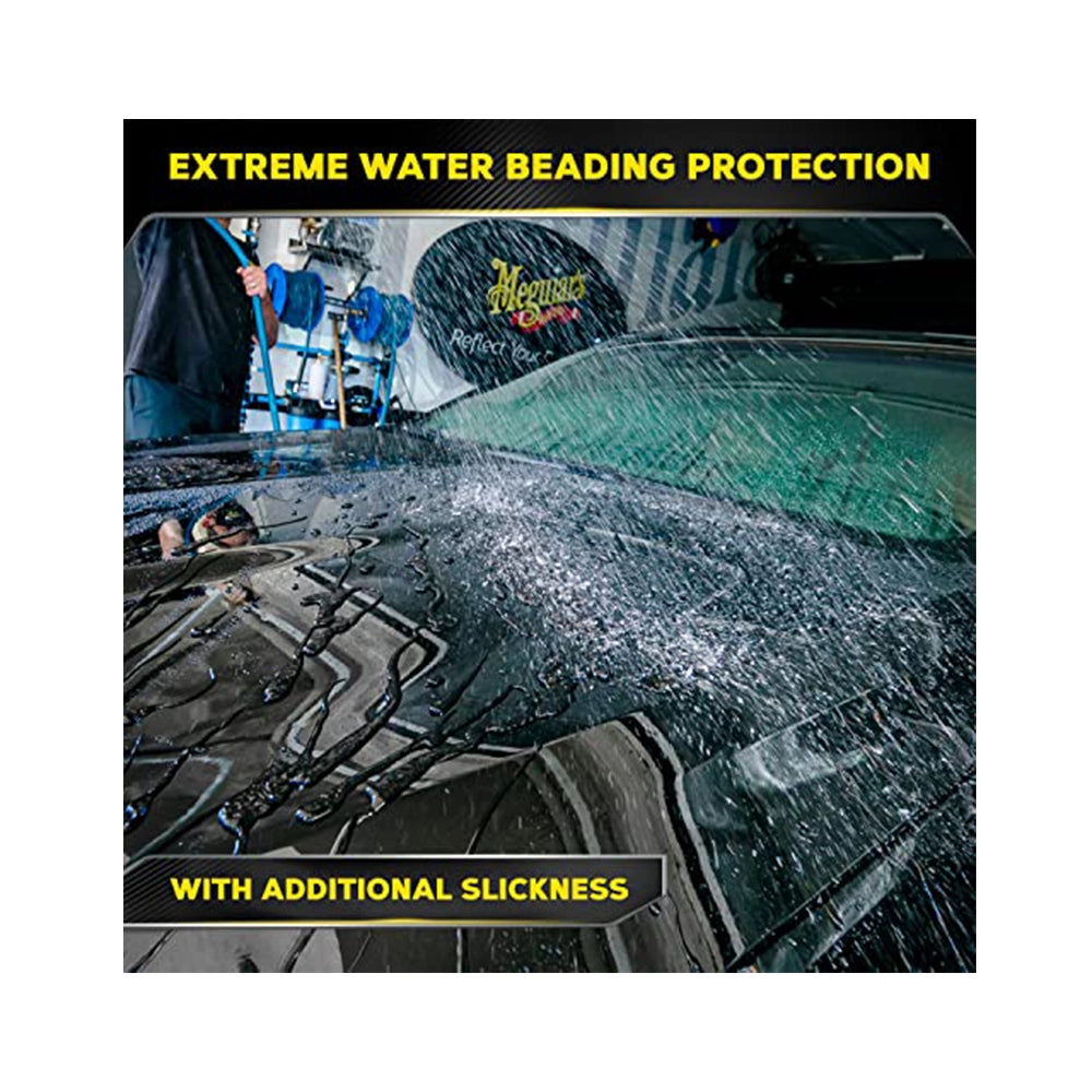 Meguiar's Hybrid Ceramic Liquid Wax (473ml), water repellent layer with Si02 Technology, Long-lasting ceramic protection with excellent water beading, pleasant fragrance, DIY easy to apply by hand