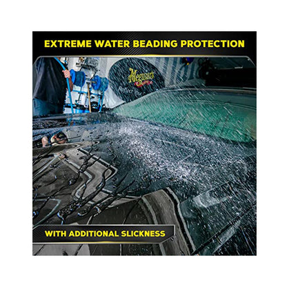 Meguiar's Hybrid Ceramic Liquid Wax (473ml), water repellent layer with Si02 Technology, Long-lasting ceramic protection with excellent water beading, pleasant fragrance, DIY easy to apply by hand
