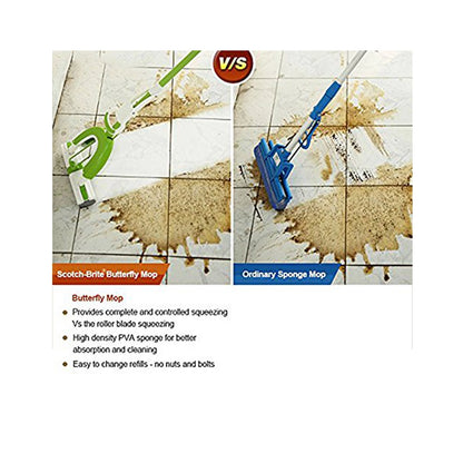 Scotch-Brite Butterfly Mop and Refill Combo, Pva