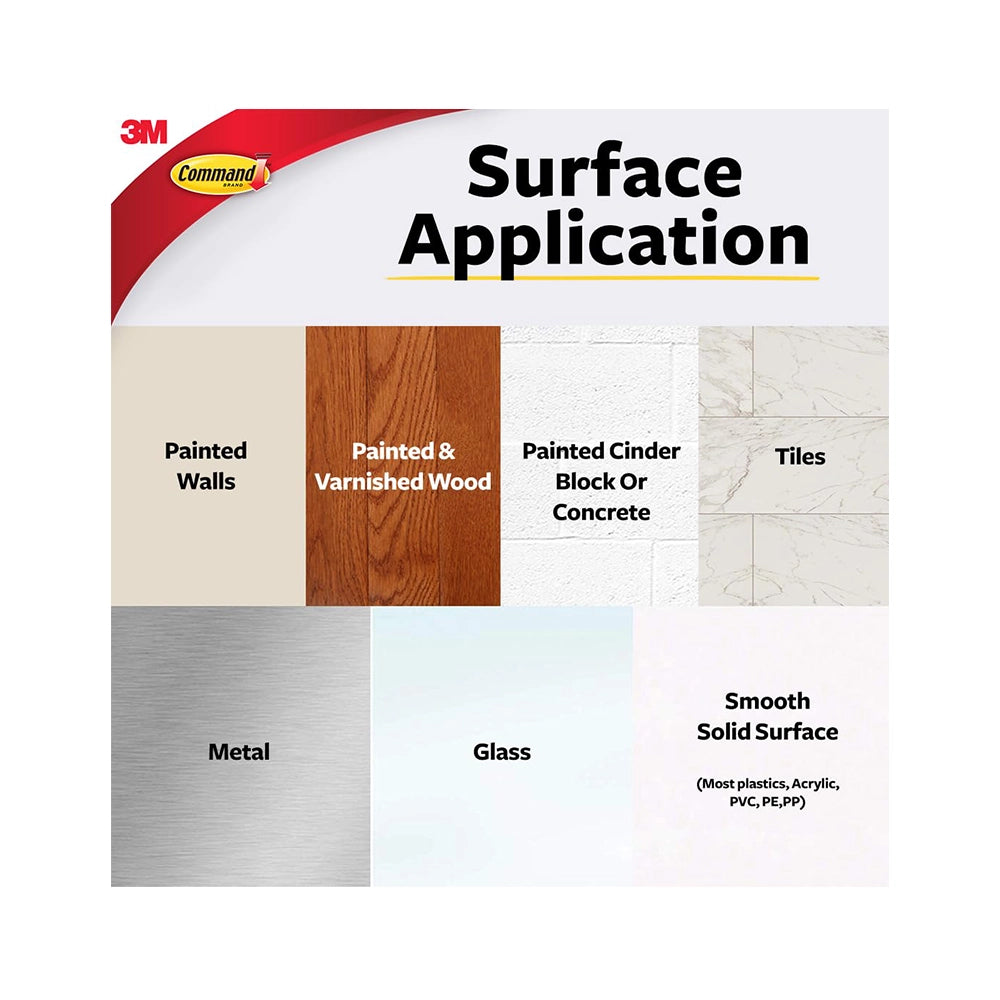Command Decorating &amp; organizing Pack of 20 clips/hooks and 24 mini strips, Damage Free walls, Clear,Plastic